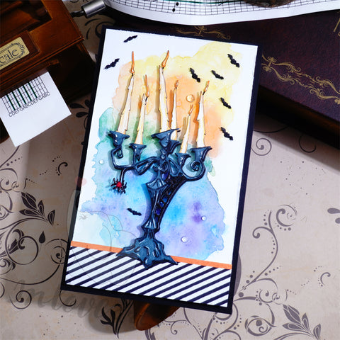 Inlovearts Horrible Candlestick Cutting Dies
