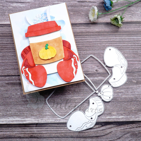 Inlovearts Hot Coffee Cup Cutting Dies