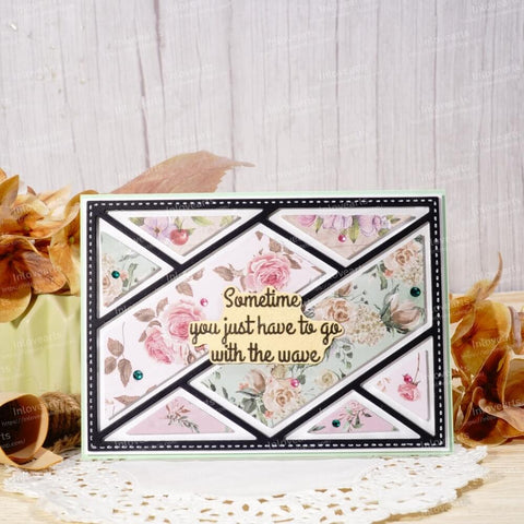 Inlovearts Interlaced Graphics Background Board Cutting Dies