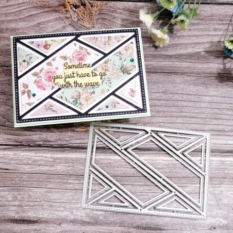 Inlovearts Interlaced Graphics Background Board Cutting Dies