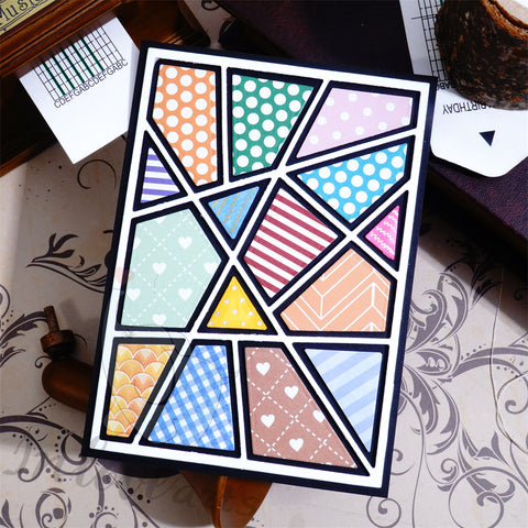 Inlovearts Interlaced LInes Background Board Cutting Dies