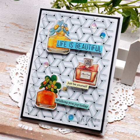 Inlovearts Interlaced Pattern Background Board Cutting Dies