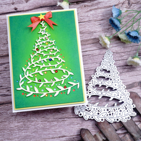 Inlovearts Ivy Christmas Tree Cutting Dies