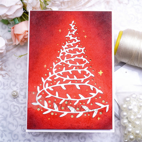 Inlovearts Ivy Christmas Tree Cutting Dies