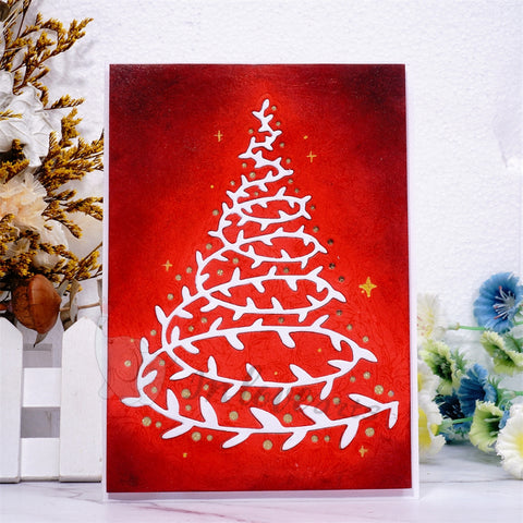 Inlovearts Ivy Christmas Tree Cutting Dies