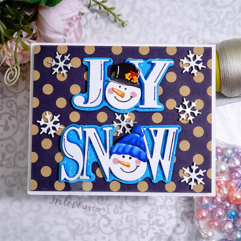 Inlovearts JOY SNOW Cutting Dies