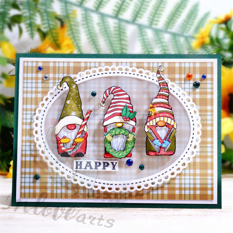 Inlovearts Joyful Gnomes Cutting Dies