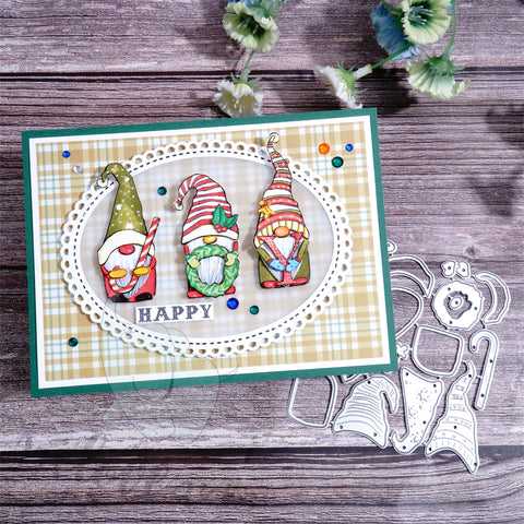 Inlovearts Joyful Gnomes Cutting Dies