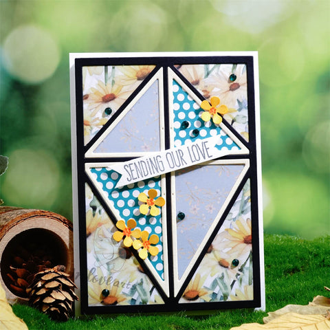 Inlovearts Kite Pattern Background Board Cutting Dies