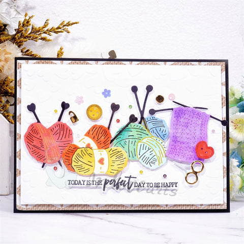 Inlovearts Knitting Yarn Cutting Dies