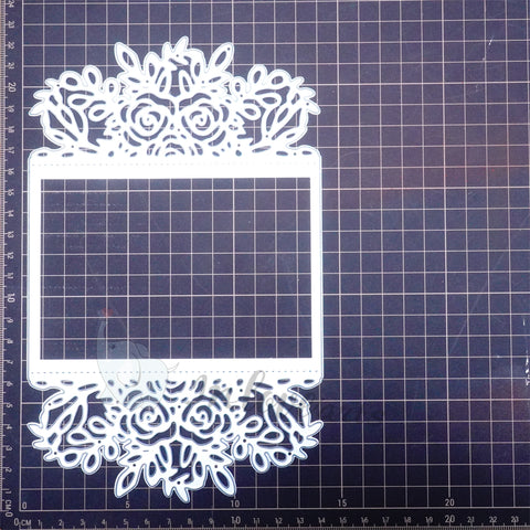 Inlovearts Lace Flower Frame Cutting Dies