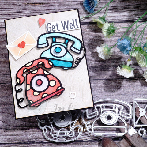 Inlovearts Landline Phone Cutting Dies