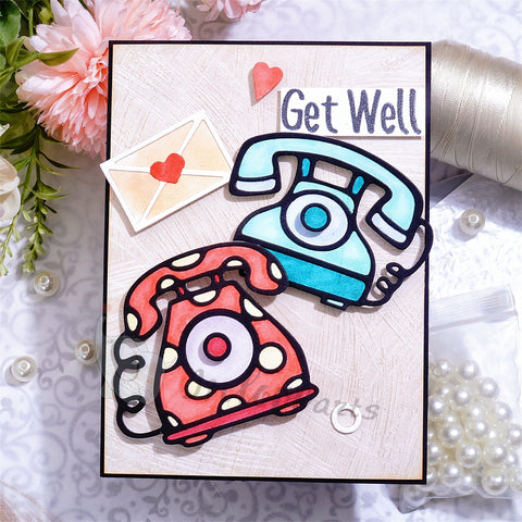 Inlovearts Landline Phone Cutting Dies