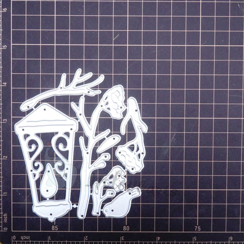 Inlovearts Lantern on the Tree Cutting Dies