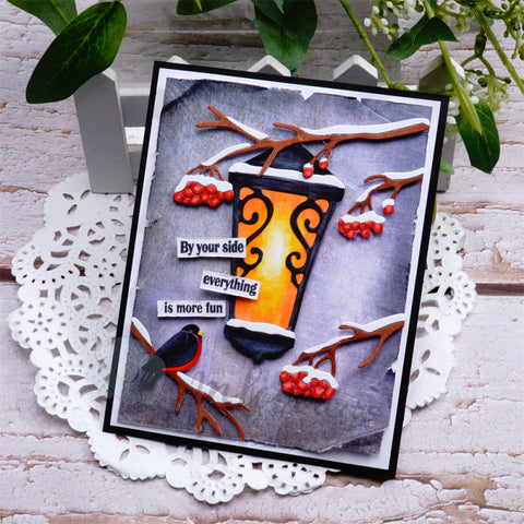 Inlovearts Lantern on the Tree Cutting Dies