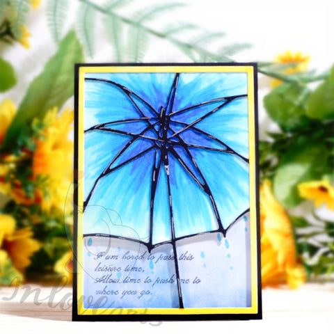 Inlovearts Large Umbrella Background Board Cutting Dies