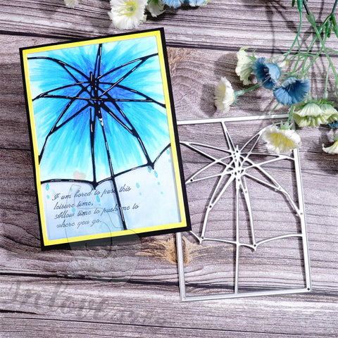 Inlovearts Large Umbrella Background Board Cutting Dies