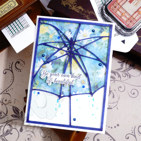 Inlovearts Large Umbrella Background Board Cutting Dies