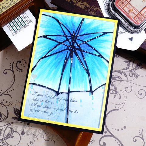 Inlovearts Large Umbrella Background Board Cutting Dies