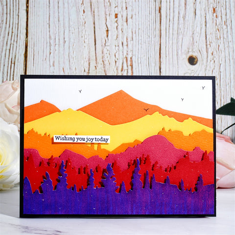 Inlovearts Layered Mountain Cutting Dies