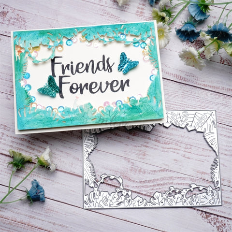 Inlovearts Leaves Frame Cutting Dies