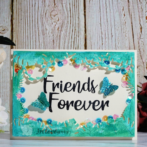 Inlovearts Leaves Frame Cutting Dies