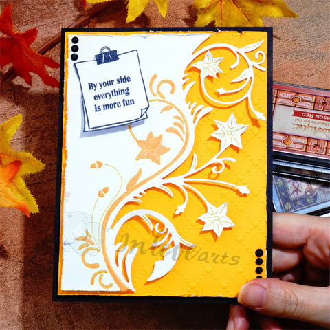 Inlovearts Leaves Wave Border Cutting Dies