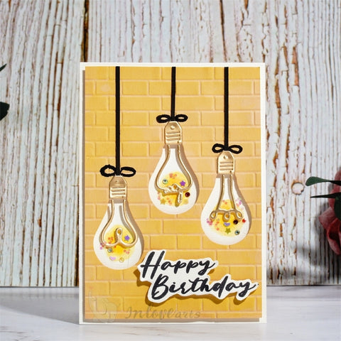 Inlovearts Light Bulb Cutting Dies