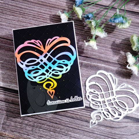 Inlovearts Line Heart Cutting Dies