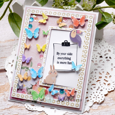 Inlovearts Little Butterfly Frame Cutting Dies
