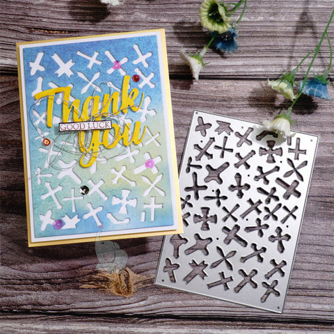 Inlovearts Little Cross Background Board Cutting Dies