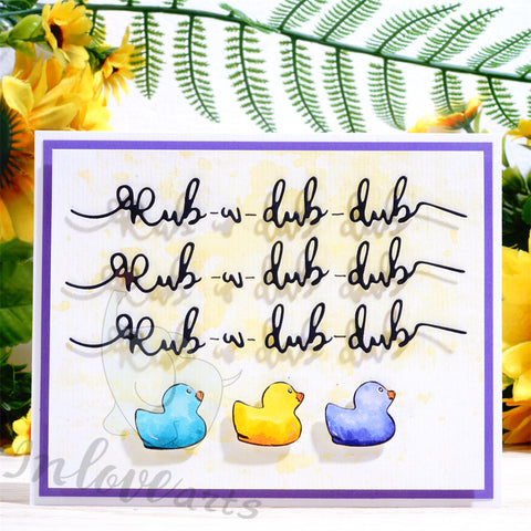 Inlovearts Little Duck and Lovely Word Cutting Dies