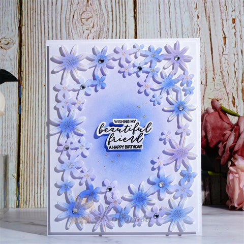 Inlovearts Little Flowers Frame Cutting Dies