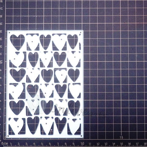 Inlovearts Little Heart Background Cutting Dies