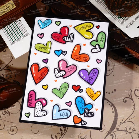 Inlovearts Little Heart Series Cutting Dies