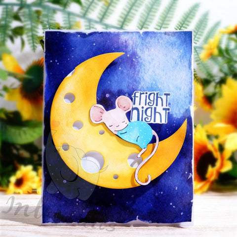 Inlovearts Little Mouse on the Moon Cutting Dies