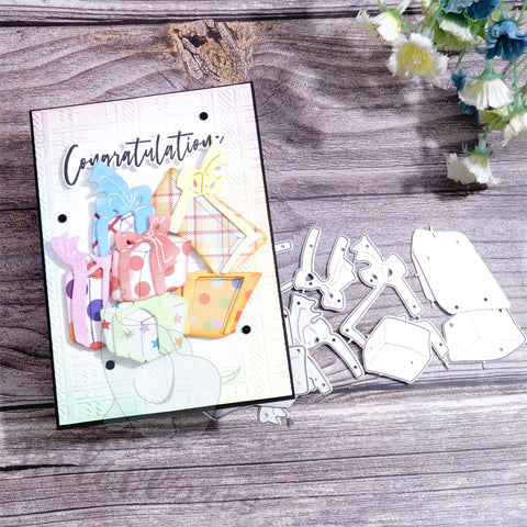 Inlovearts Lots of Gift Boxes Cutting Dies