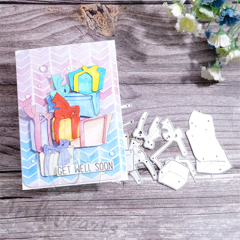 Inlovearts Lots of Gift Boxes Cutting Dies