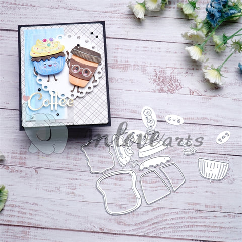 Inlovearts Lovely Coffee Cup Cutting Dies