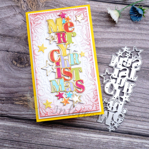 Inlovearts "MERRY CHRISTMAS" Word Cutting Dies