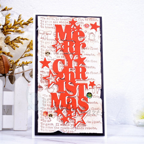 Inlovearts "MERRY CHRISTMAS" Word Cutting Dies