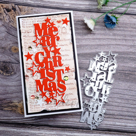 Inlovearts "MERRY CHRISTMAS" Word Cutting Dies