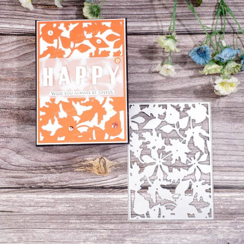 Inlovearts Maple Leaf Background Board Cutting Dies