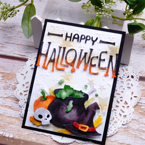 Inlovearts Medicine Jar and "HALLWEEN" Word Cutting Dies