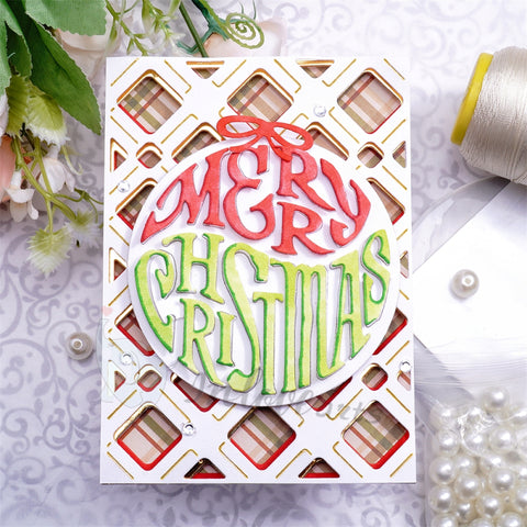 Inlovearts "Merry Christmas" Word Light Ball Cutting Dies