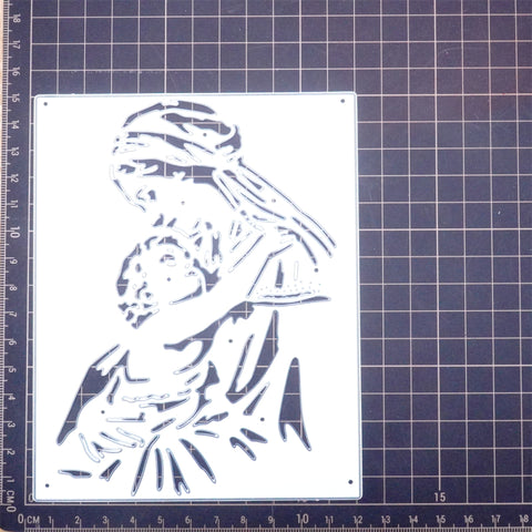 Inlovearts Mother and Kid Hugging Cutting Dies