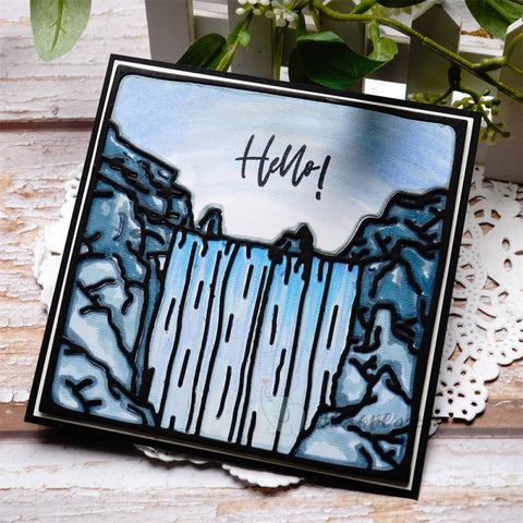 Inlovearts Mountain Waterfal Cutting Dies