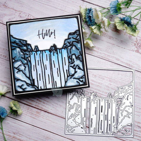 Inlovearts Mountain Waterfal Cutting Dies