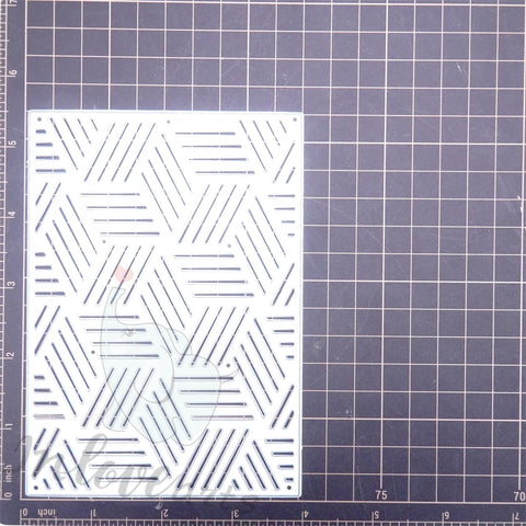 Inlovearts Oblique Lines Group Background Board Cutting Dies