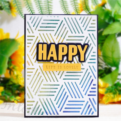 Inlovearts Oblique Lines Group Background Board Cutting Dies
